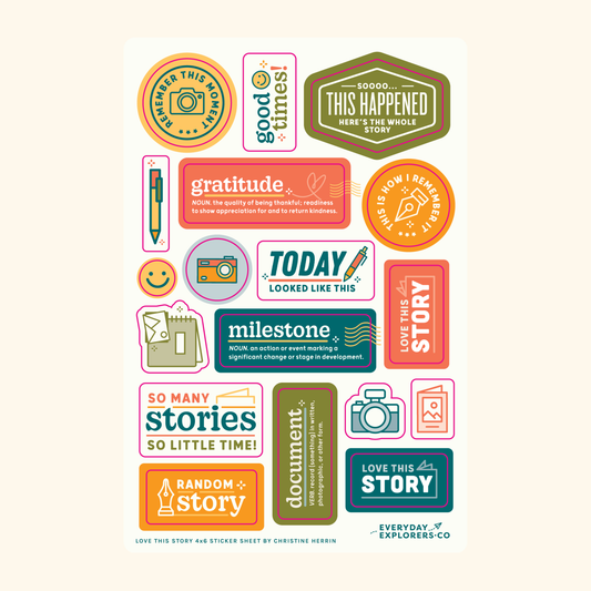 Love This Story - 4x6 Sticker Sheet
