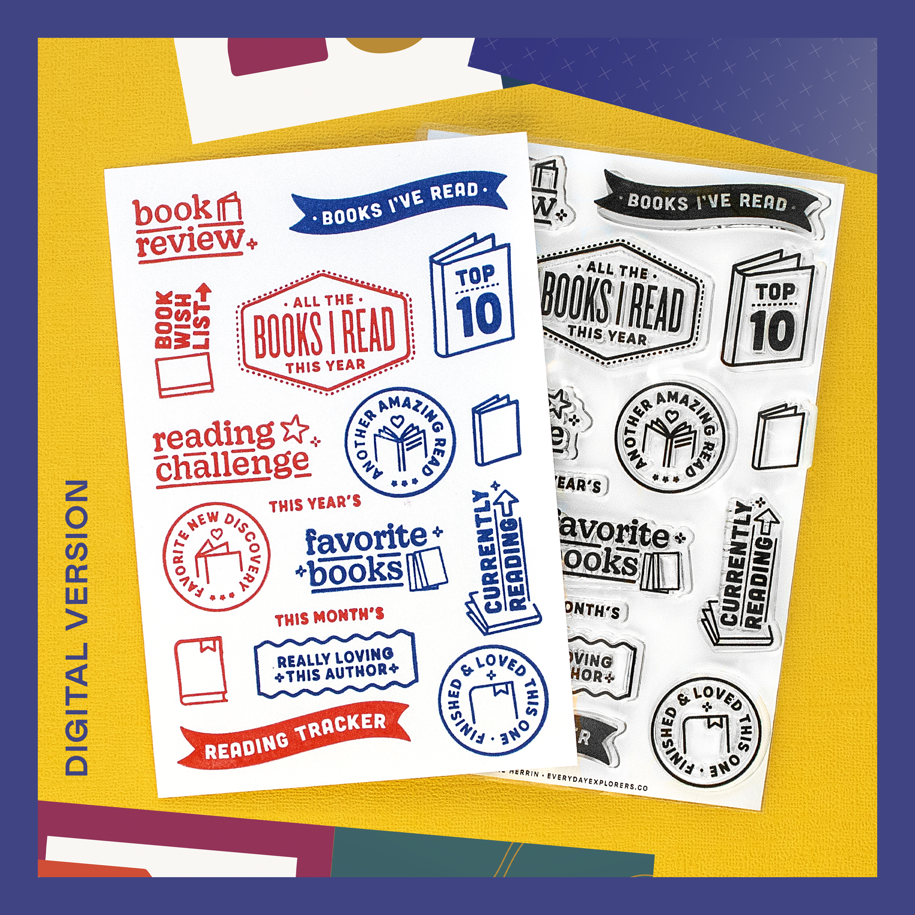 PCS Book Nerd Digital Stamp Set