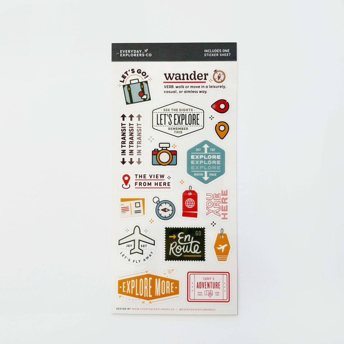 Let's Go - Clear Sticker Sheet