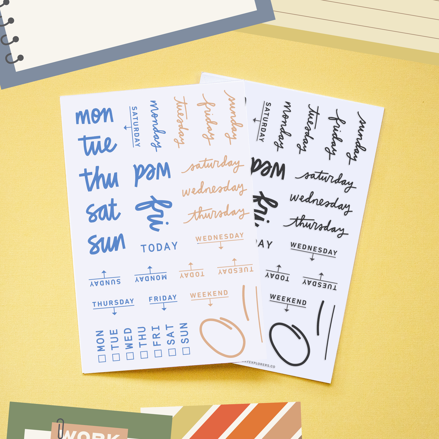 Day by Day Mini (Throwback!) - 4x6 Clear Stamp Set