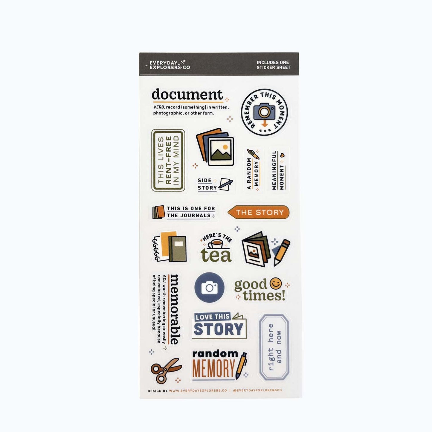 Documented - Clear Sticker Sheet