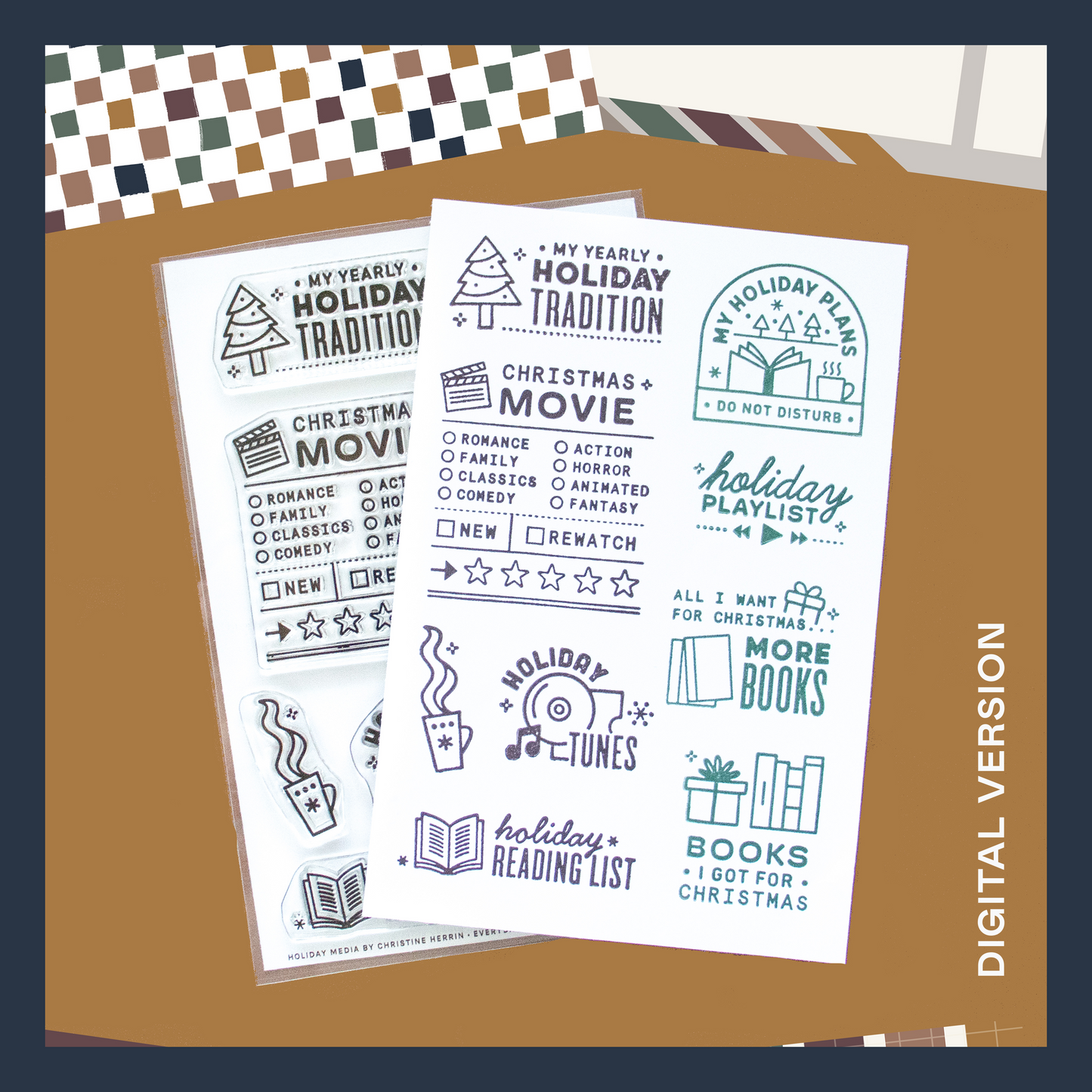 Holiday Media - Digital Stamp Set