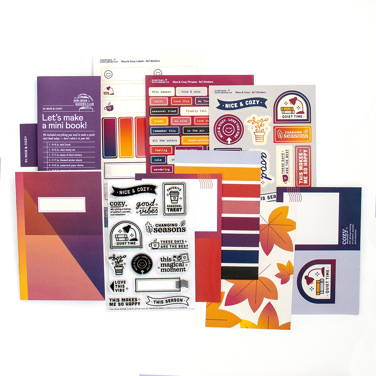 Mini Book Makers Club Kit: October