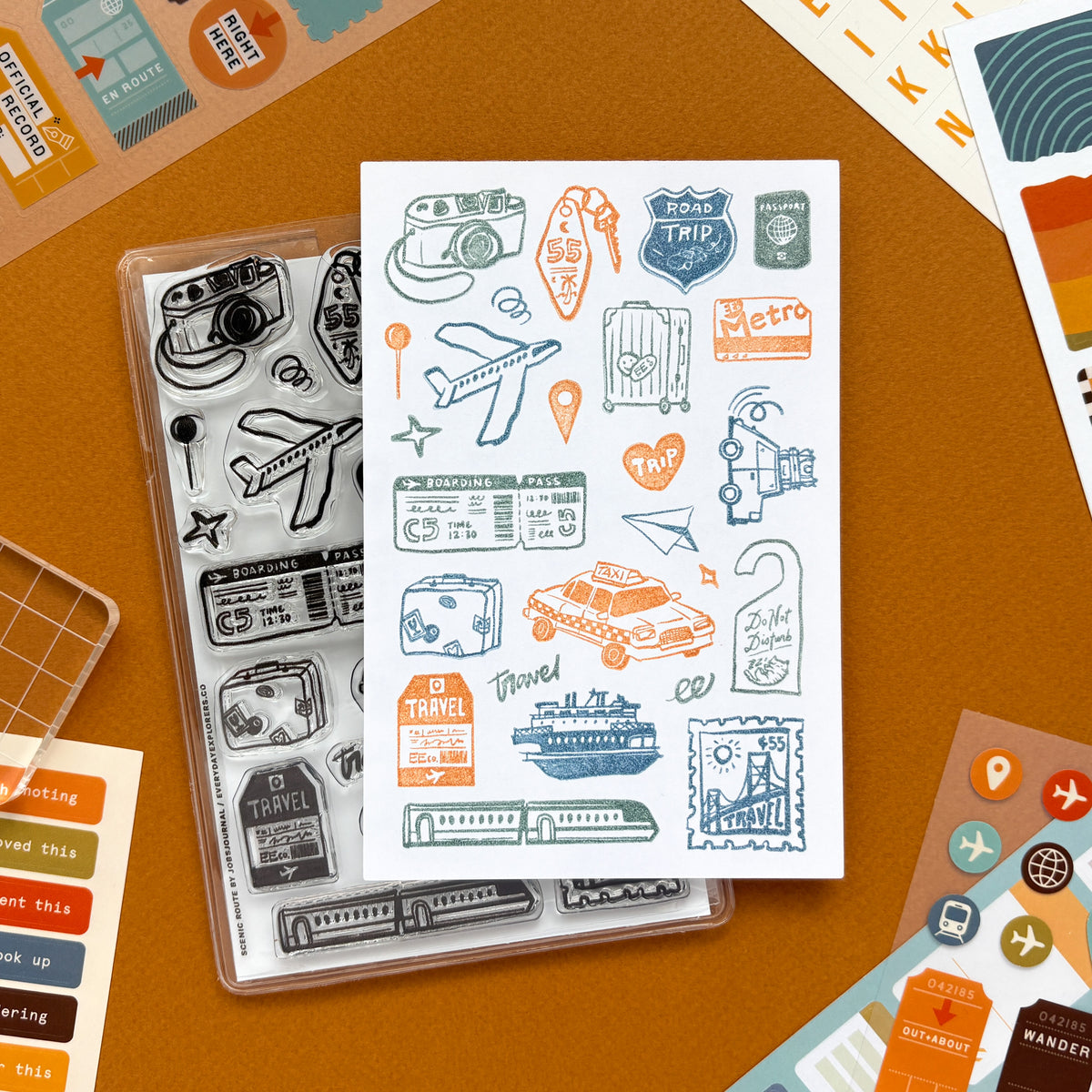 Scenic Route by jobsjournal - 4x6 Clear Stamp Set