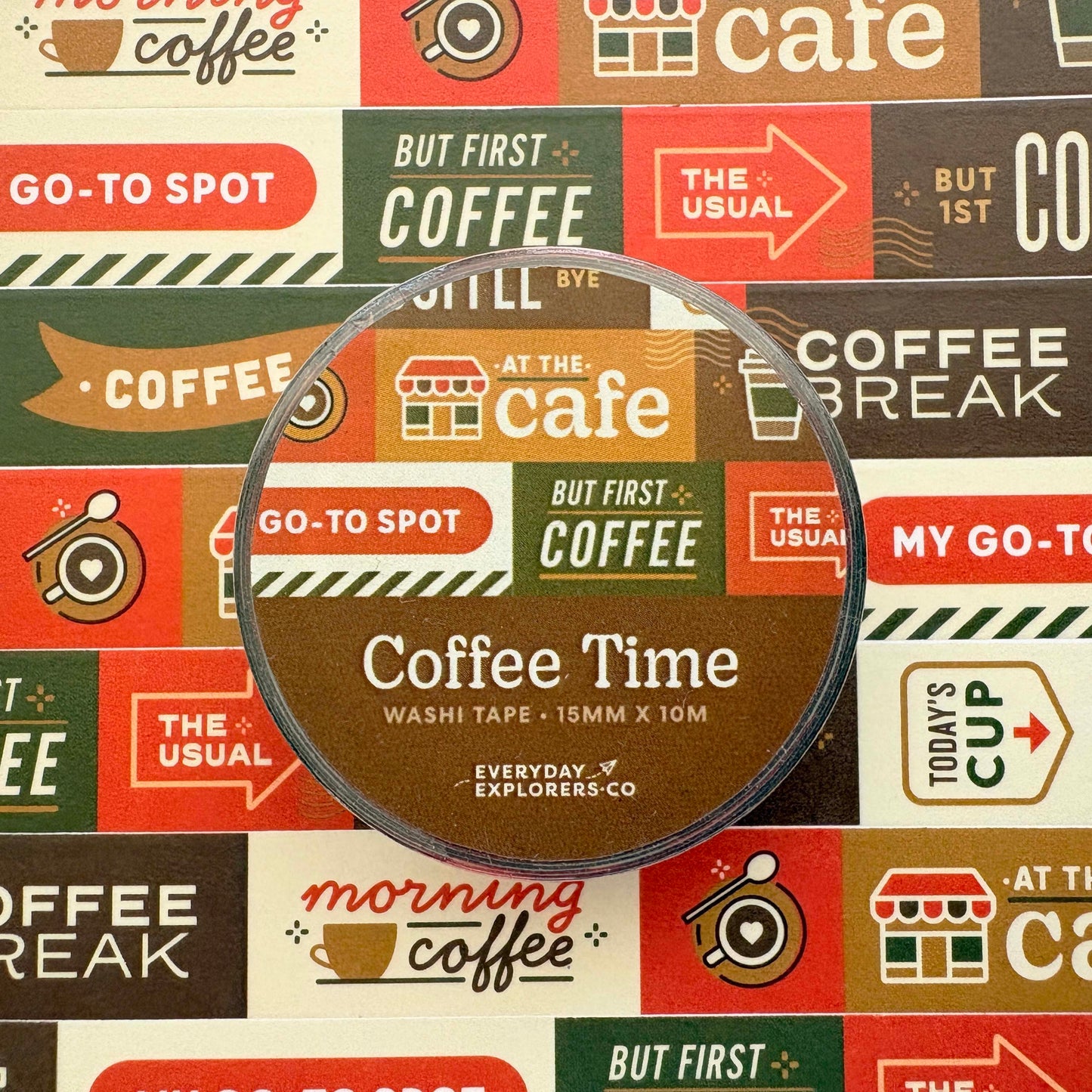 Coffee Time - 15mm Washi Tape