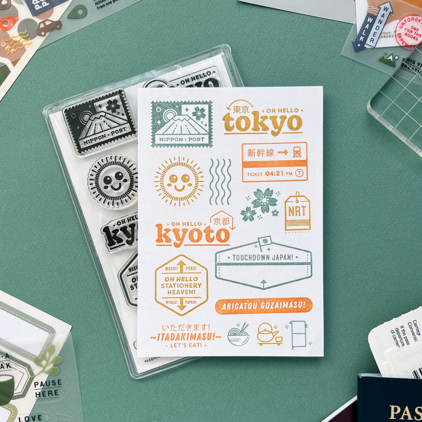 Passport: Japan - 4x6 Clear Stamp Set