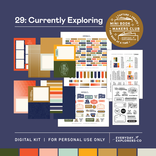 Digital Mini Book Makers Club Kit (August)