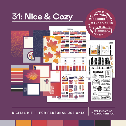 Digital Mini Book Makers Club Kit (October)