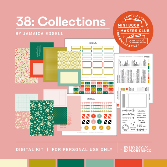 Digital Mini Book Makers Club 38: Collections by Jamaica Edgell (May 2024)