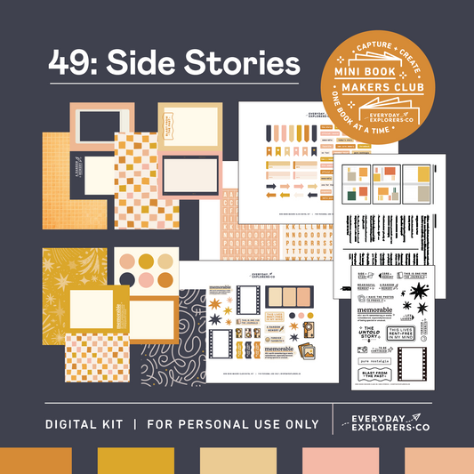 Digital Mini Book Makers Club 49: Side Stories (April 2025)