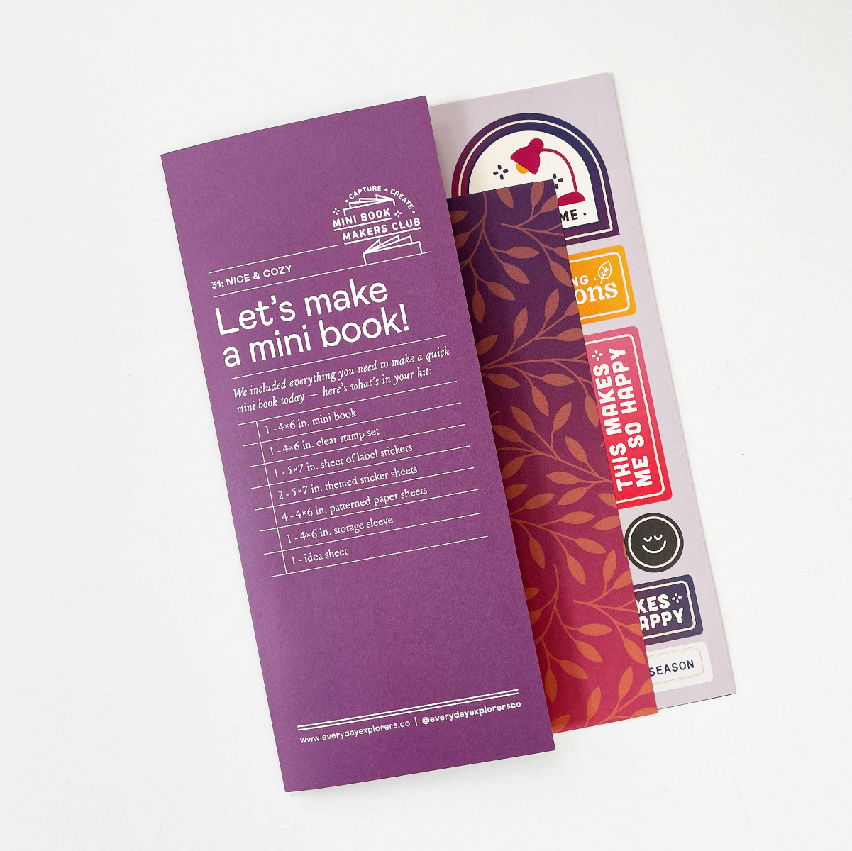 Mini Book Makers Club Kit: October