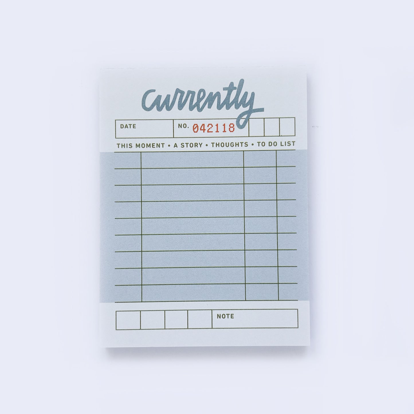 Currently - 3x4 Memo Pad