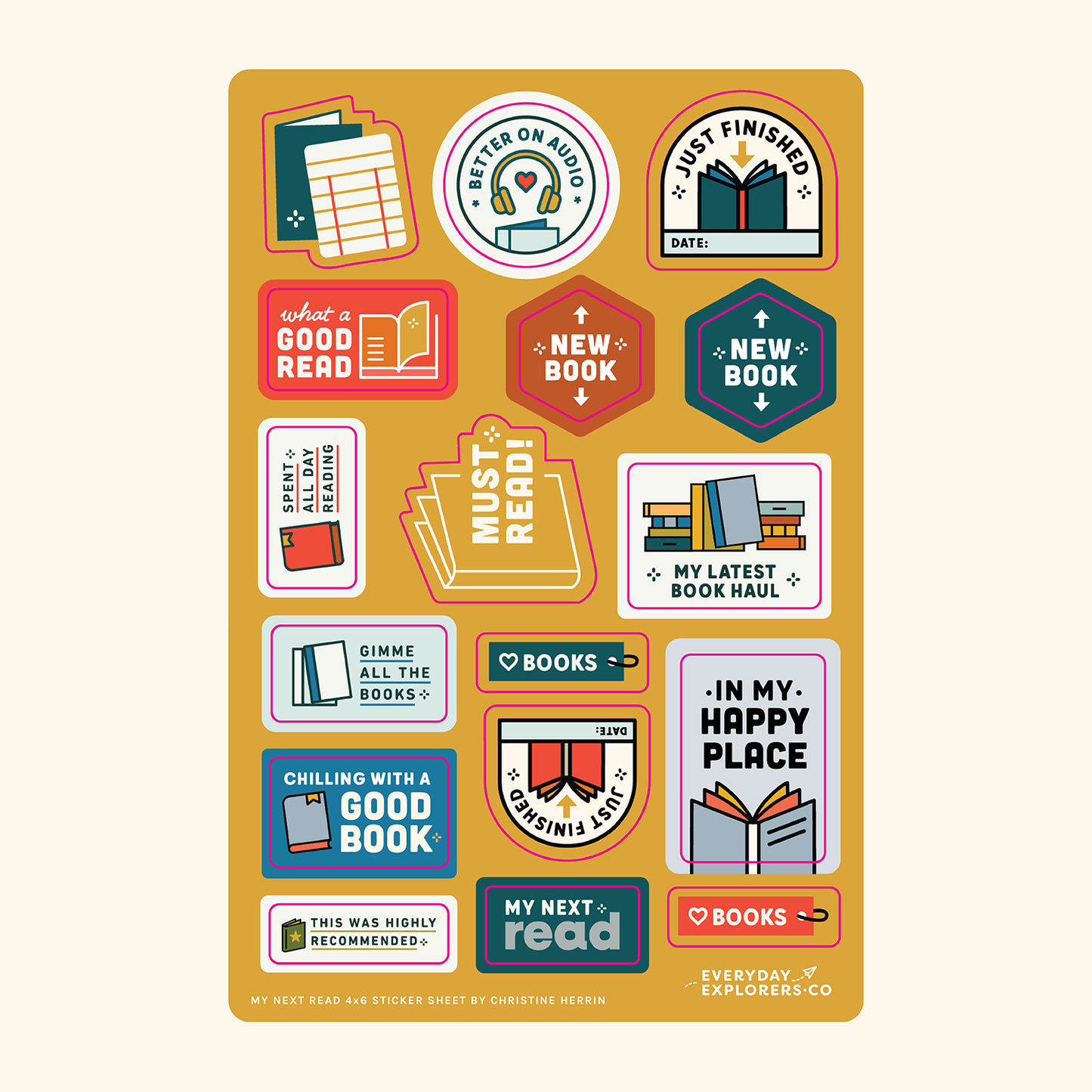 Sticker Bundle - Books & More