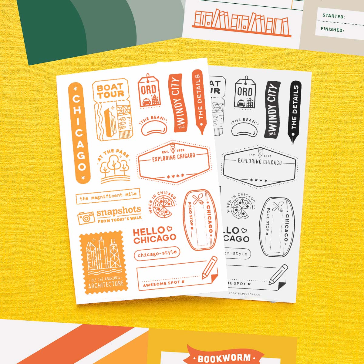 Passport: Chicago (V2) - 4x6 Clear Stamp Set