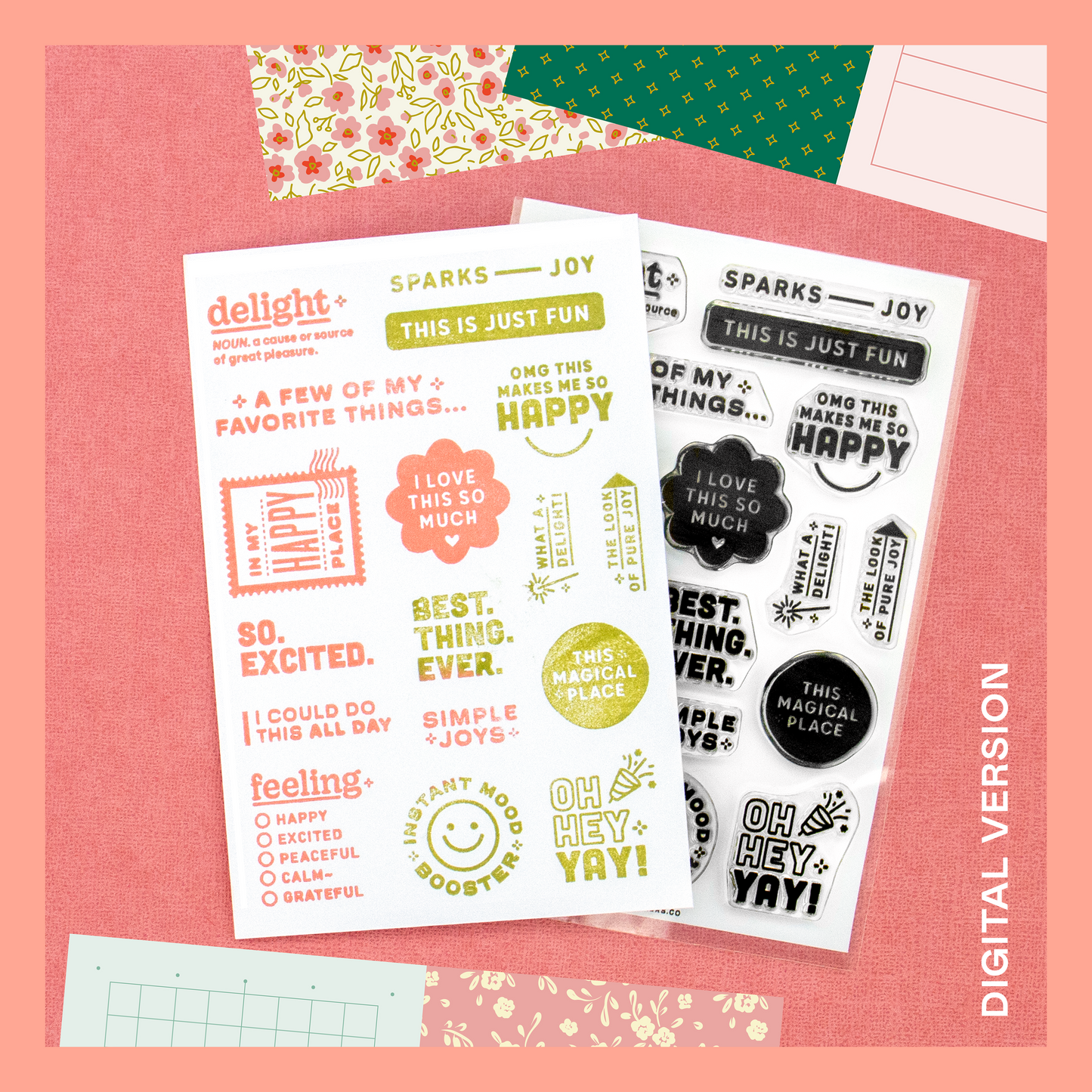 Pure Joy - Digital Stamp Set