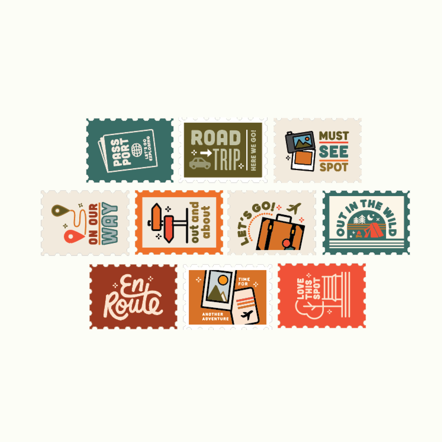 Let's Go - Stamp Washi Tape