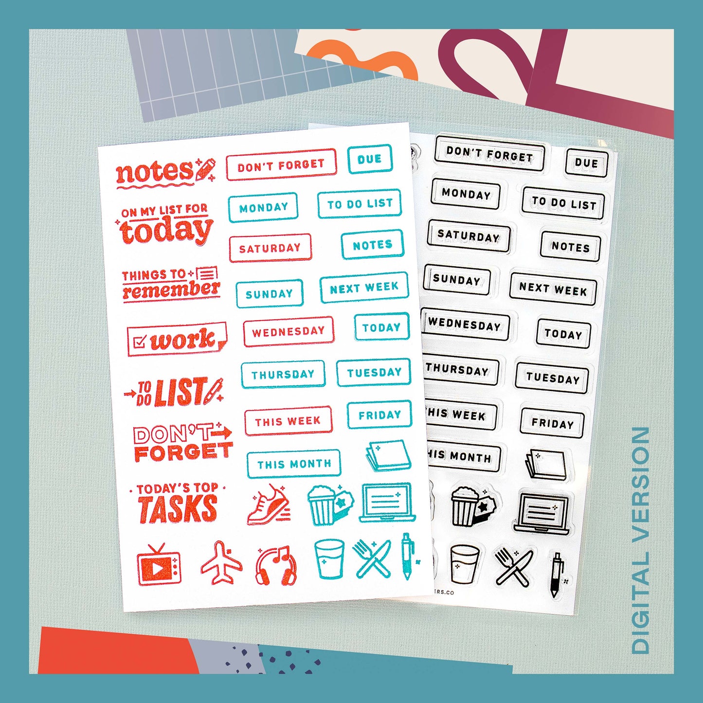 This Week - Digital Stamp Set