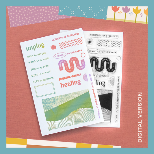 Breathe Deeply by Kari Stiles - Digital Stamp Set