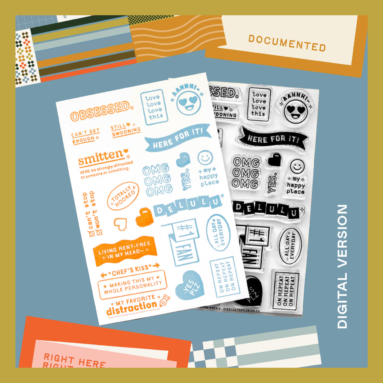 Currently Obsessed - Digital Stamp Set