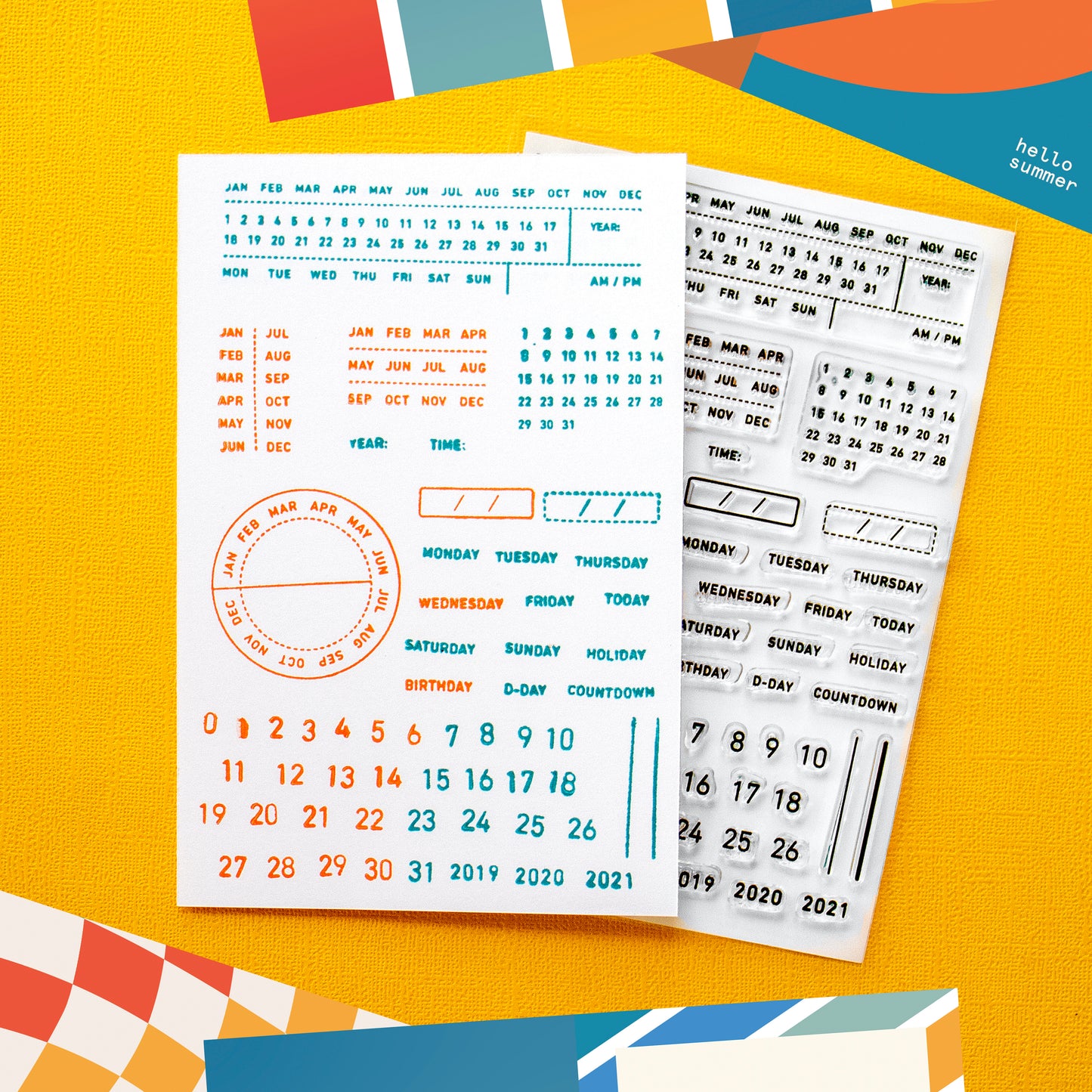 Dated - 4x6 Clear Stamp Set