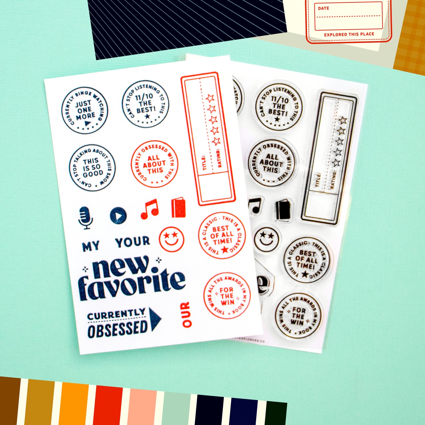 Fan Favorites 4x6 Clear Stamp Set