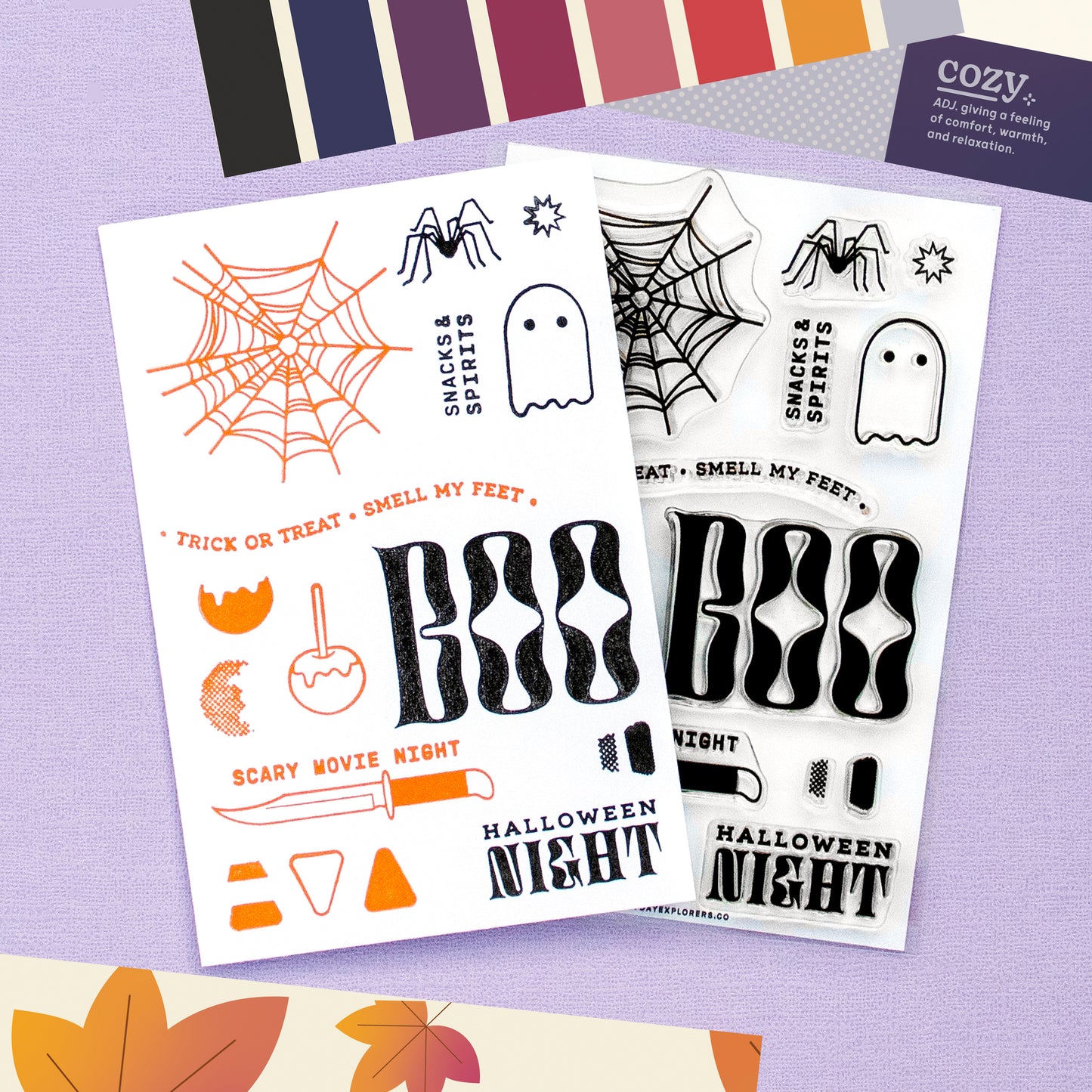 Snacks & Spirits by Kari Stiles - 4x6 Clear Stamp Set