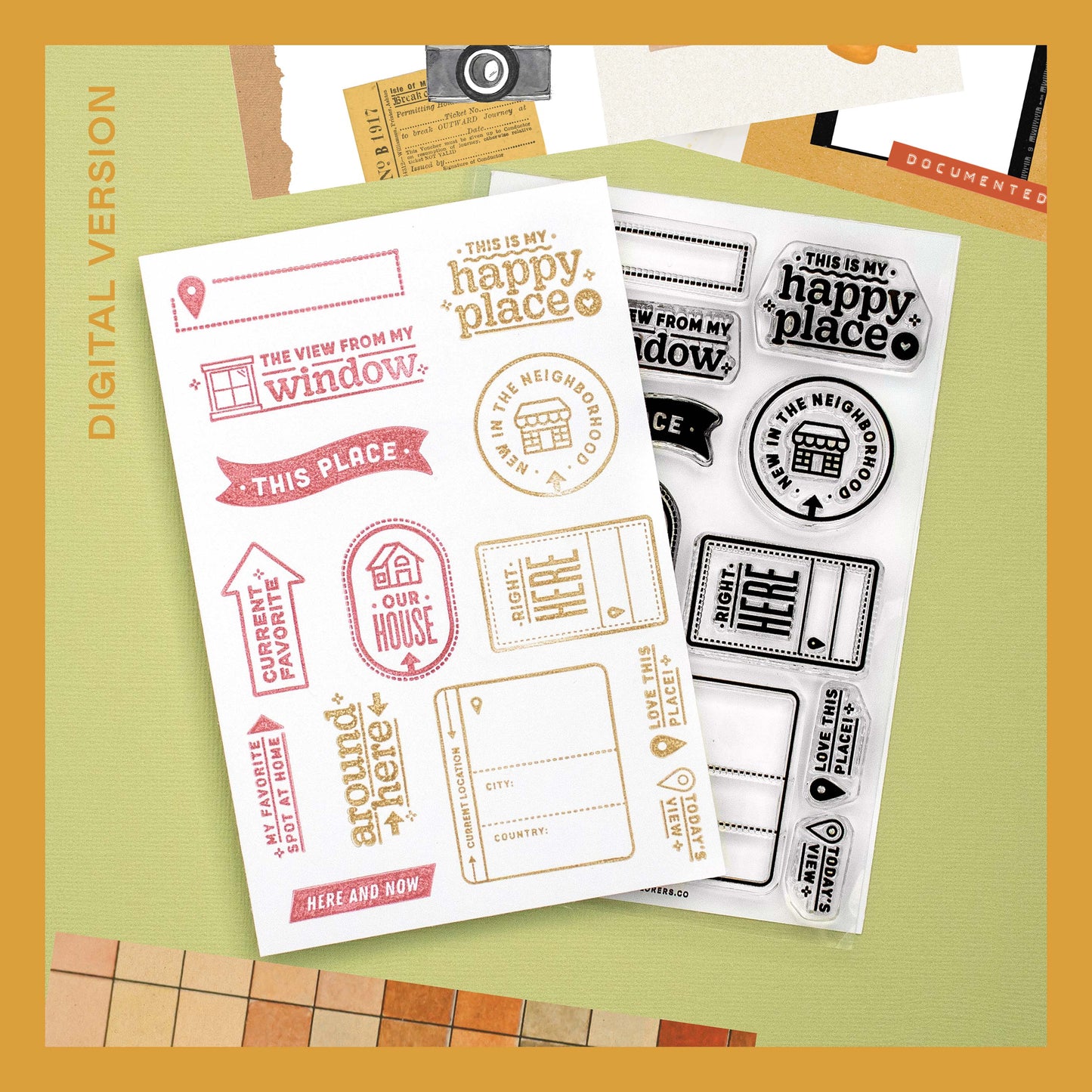 Happy Place - Digital Stamp Set