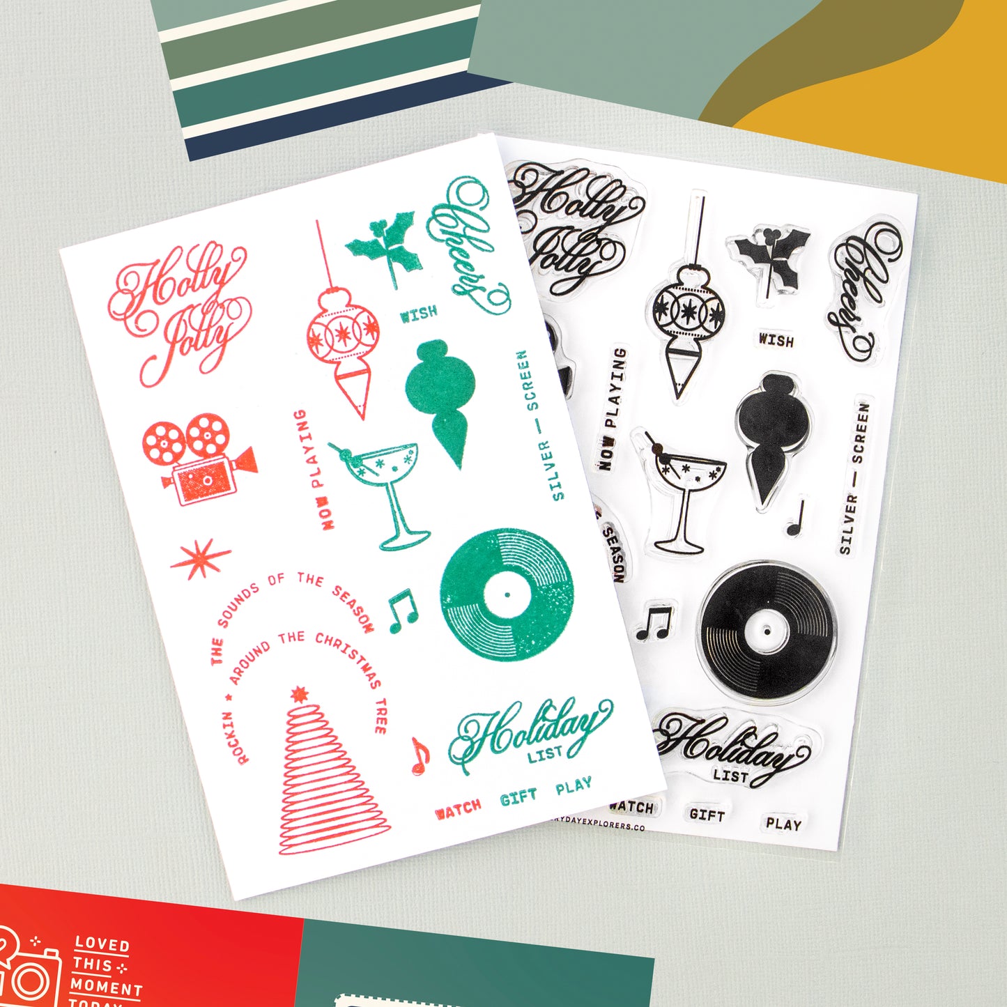Holly Jolly - 4x6 Clear Stamp Set