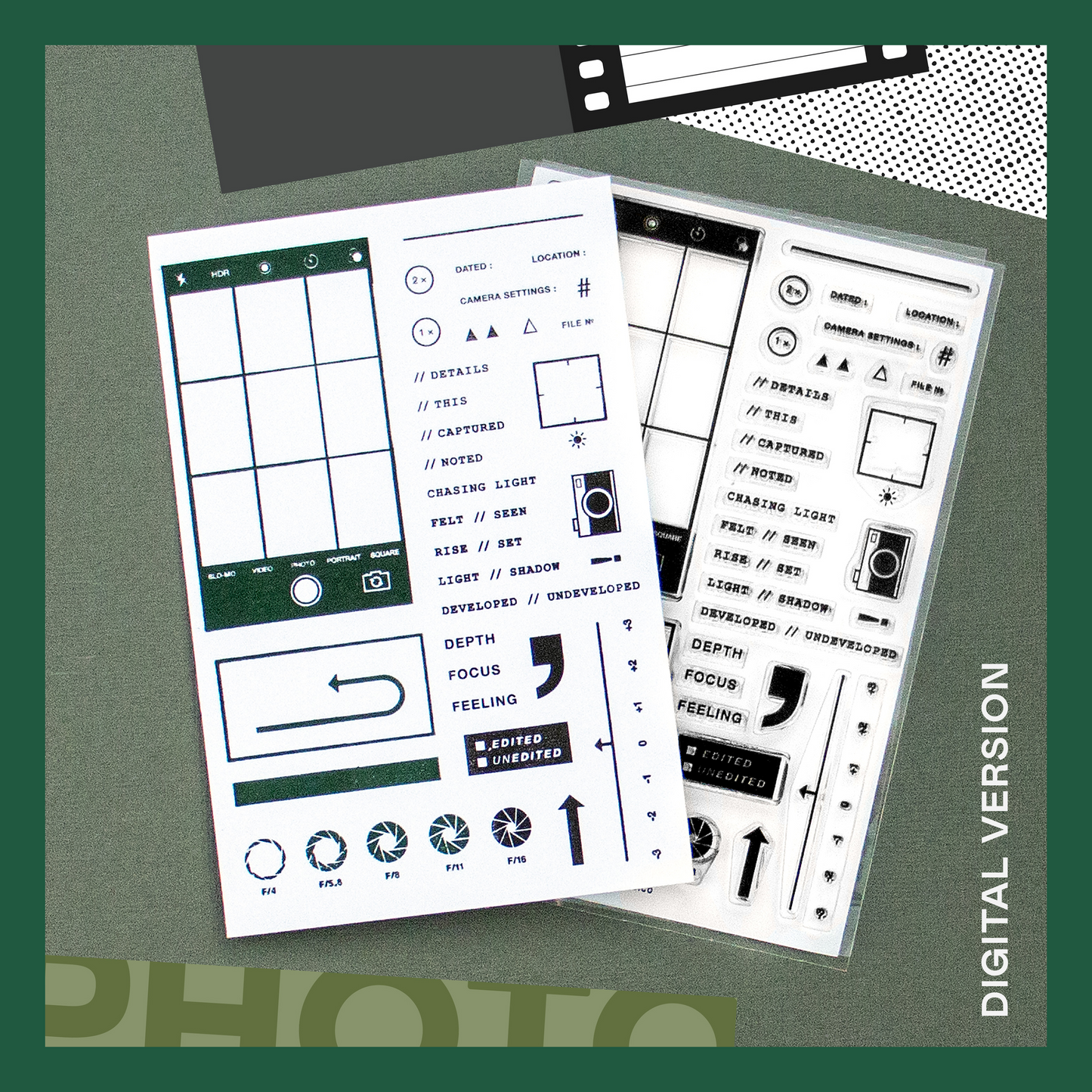 Let's Shoot - Digital Stamp Set