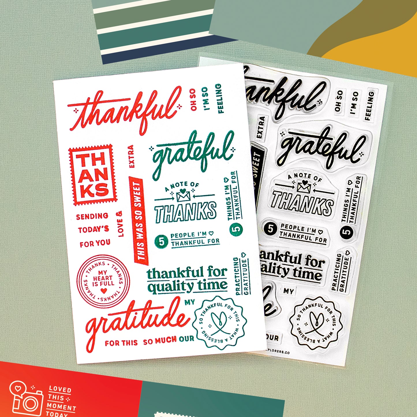 So Much Gratitude - 4x6 Clear Stamp Set
