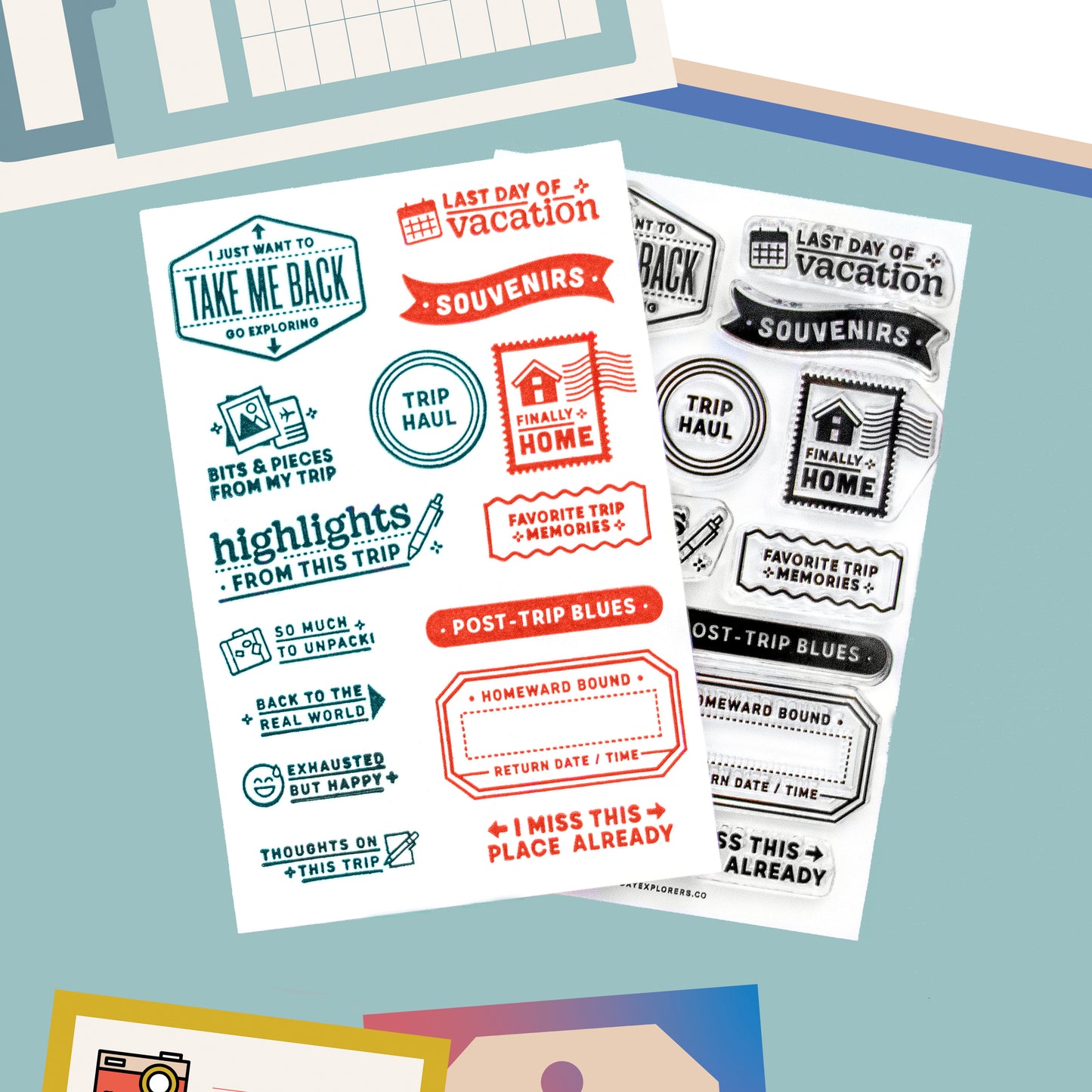 Return Trip (Throwback!) - 4x6 Clear Stamp Set