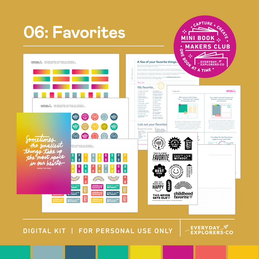 Digital Mini Book Makers Club Kit (September)