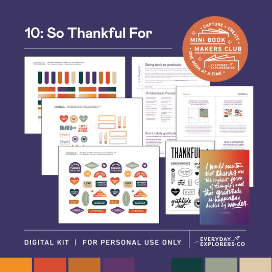 Digital Mini Book Makers Club Kit (January)