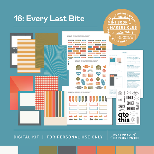 Digital Mini Book Makers Club Kit (July)