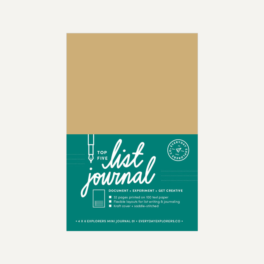 List Journal - 4x6 Mini Book