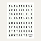 6x8 Alphabet Sticker Sheet - White