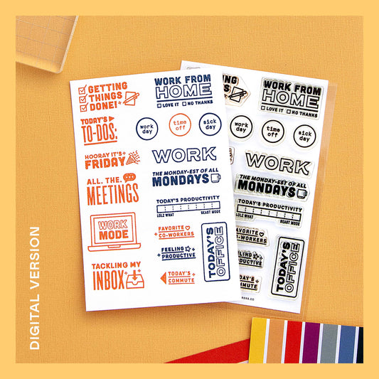 Back to Work - Digital Stamp Set