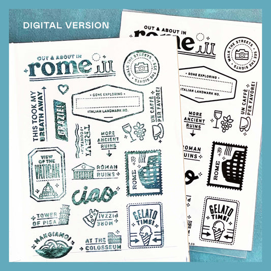 Passport: Rome - Digital Stamp Set