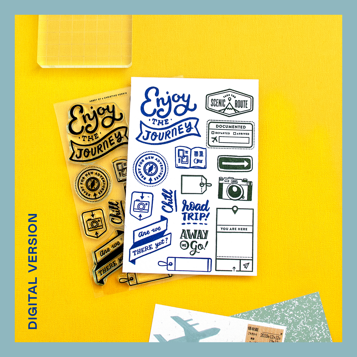 Enjoy the Journey (Throwback!) - Digital Stamp Set