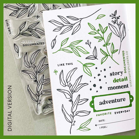Everyday Greenery by Lifestory Market - Digital Stamp Set
