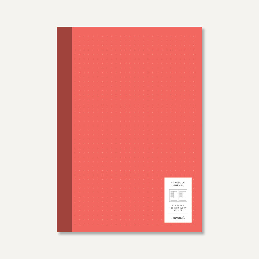 Format Series Journals: Schedule - A5 Journal