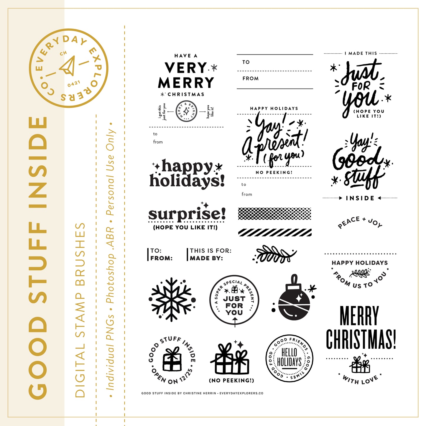 Good Stuff Inside - Digital Stamp Set