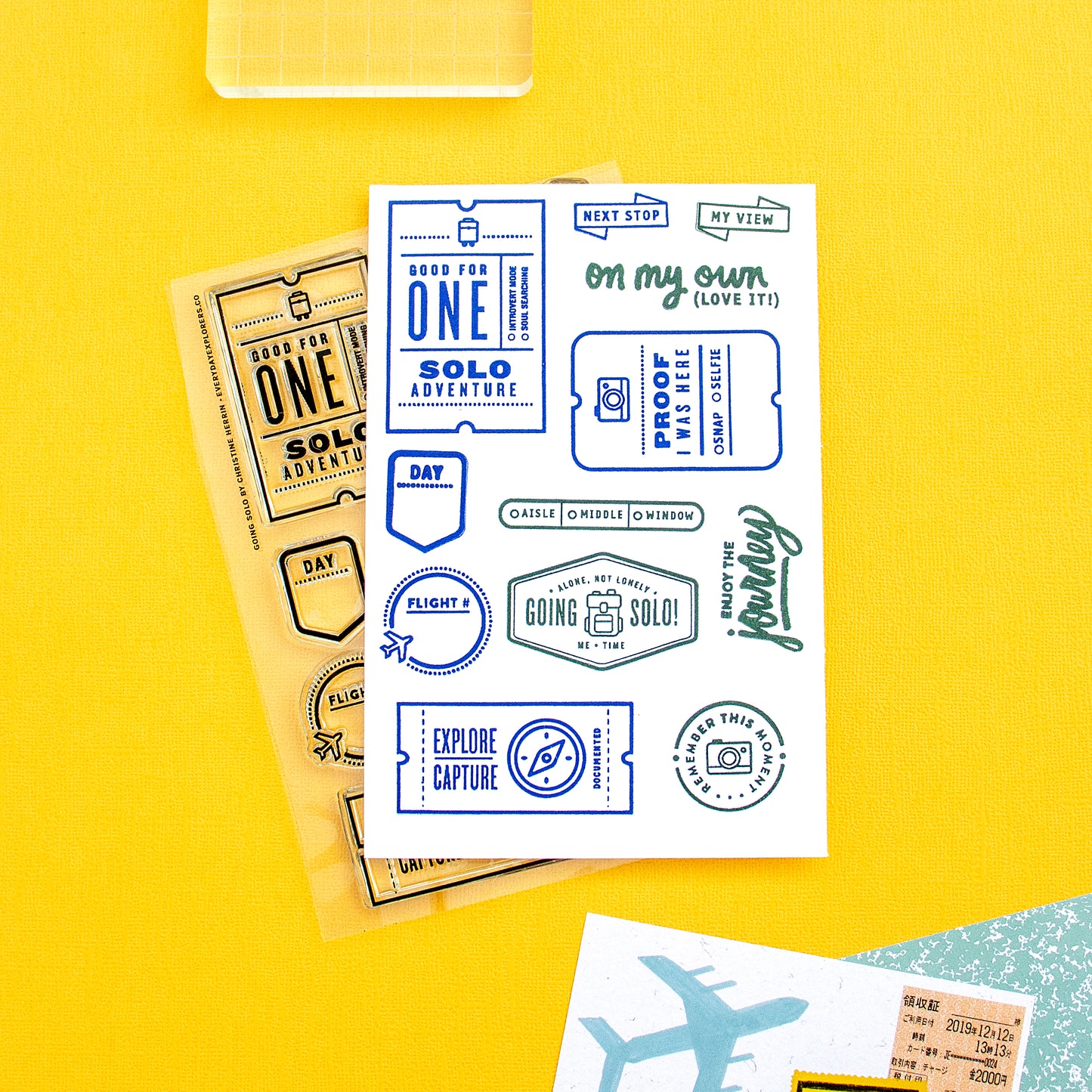 Going Solo (Throwback!) - 4x6 Clear Stamp Set