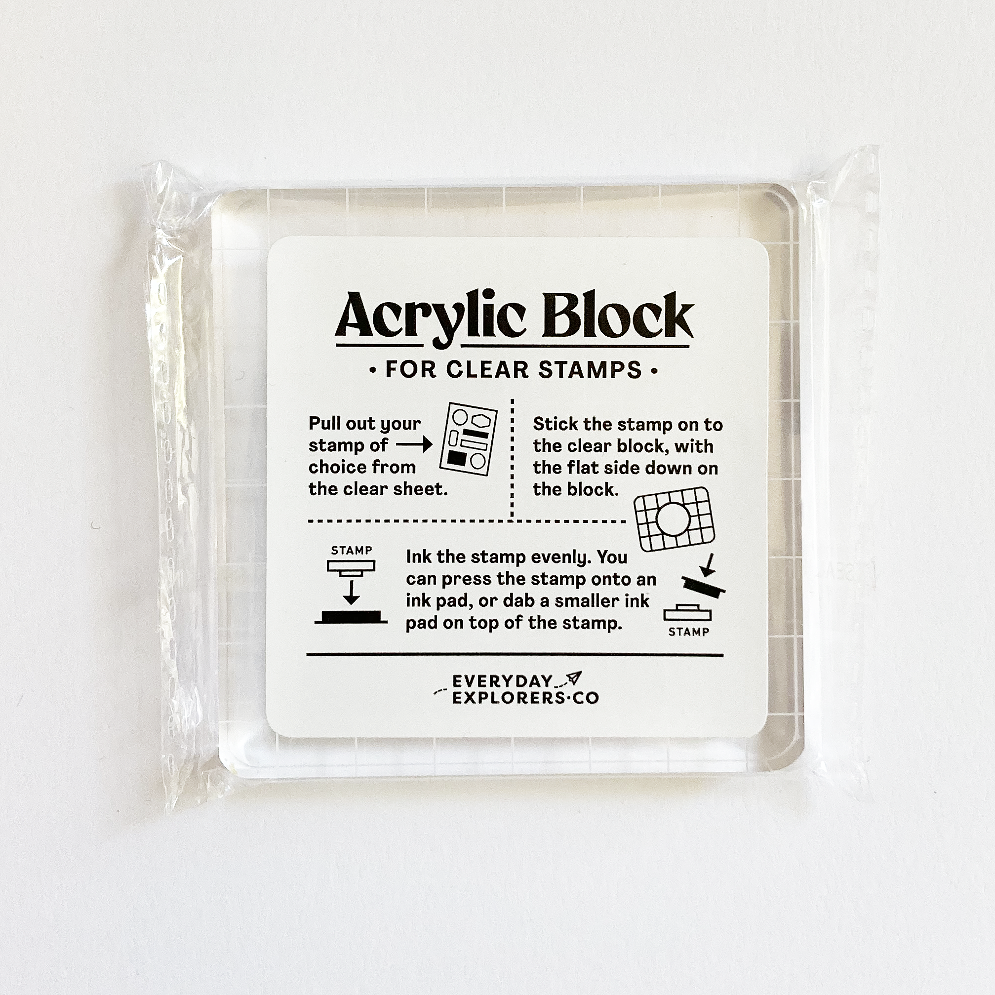 3x3 Clear Acrylic Block – Everyday Explorers Co.