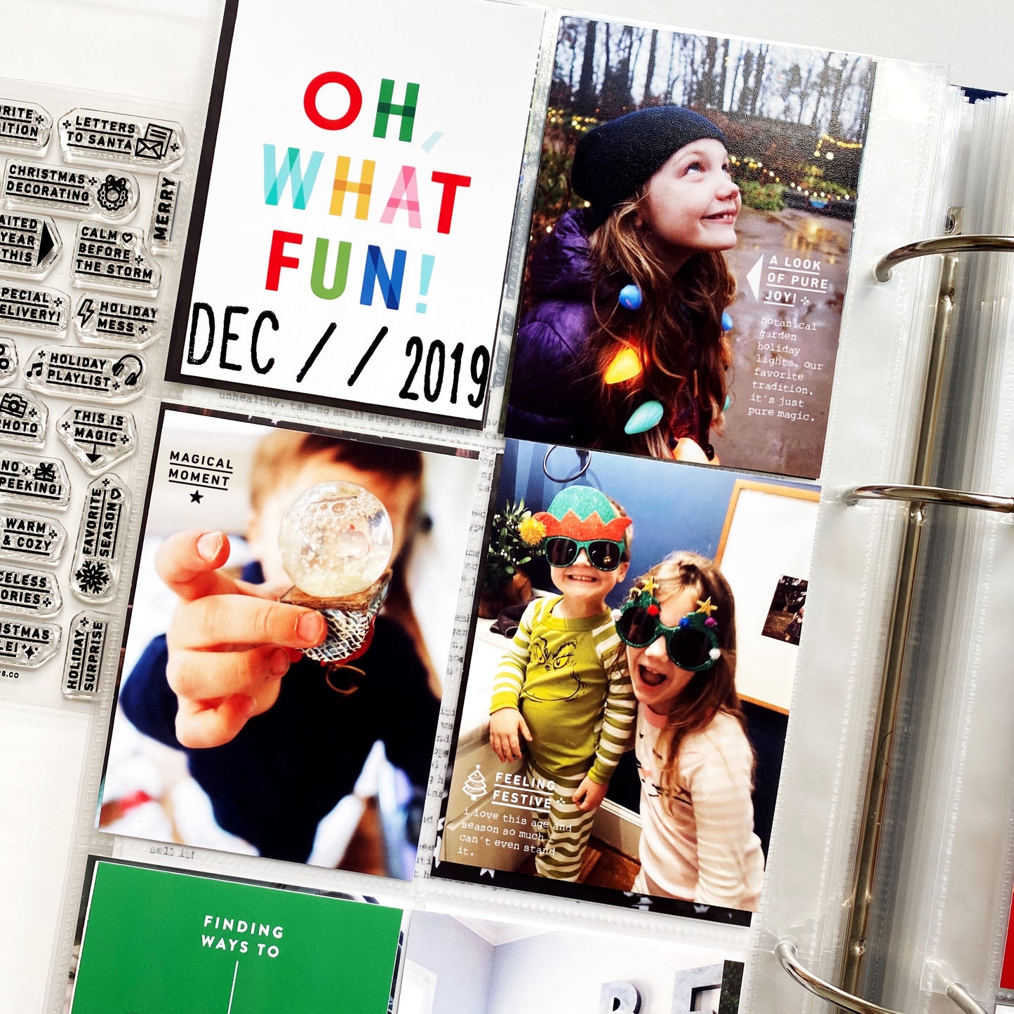 Holiday Magic Prompts (Throwback!) - 4x6 Clear Stamp Set