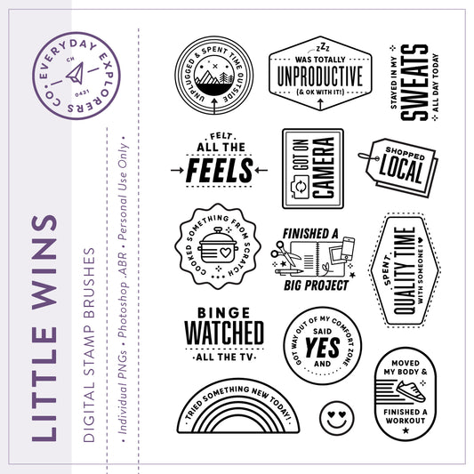 Little Wins - Digital Stamp Set