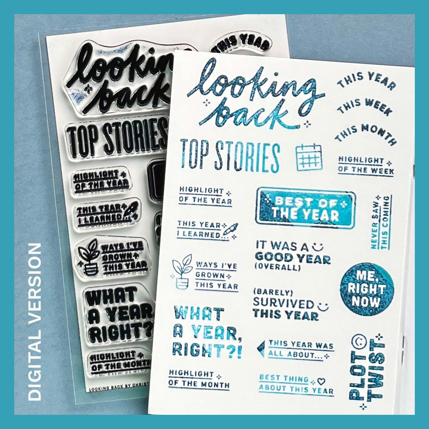 Looking Back - Digital Stamp