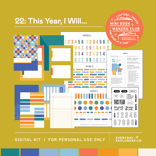 Digital Mini Book Makers Club Kit (January)