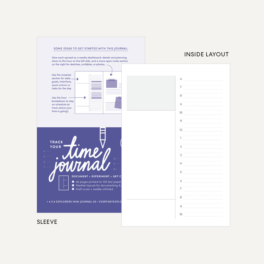 Track Your Time Journal - 4x6 Mini Book