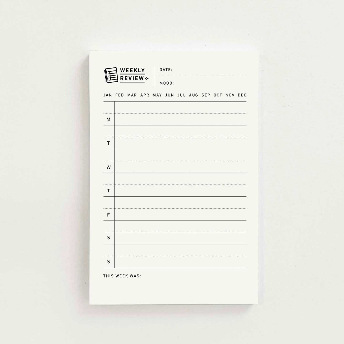 This Week - 4x6 in. Notepad